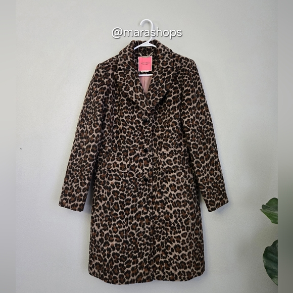 kate spade Jackets & Blazers - Kate Spade Leopard Print Coat